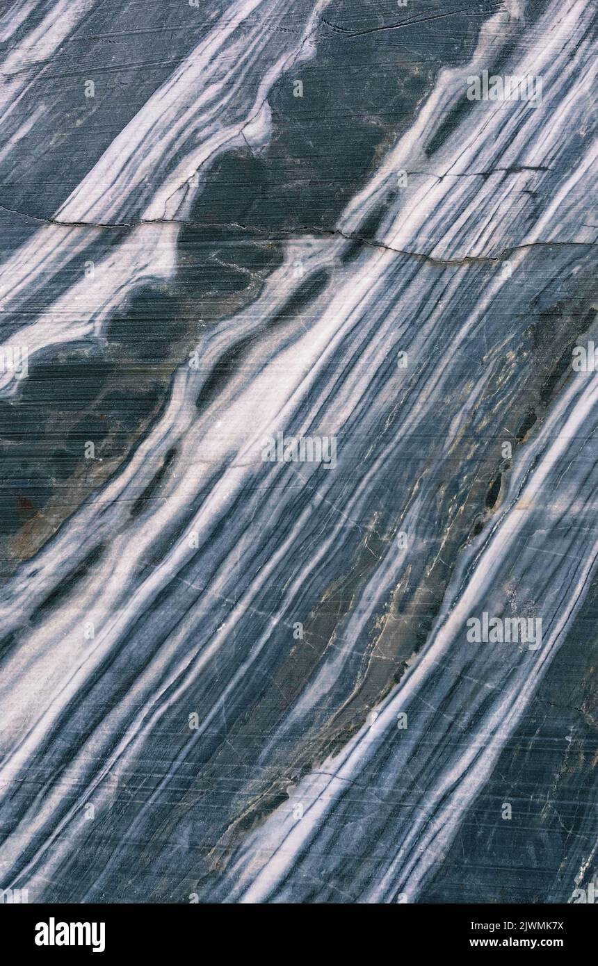 Struttura in marmo naturale, taglio a roccia Foto Stock