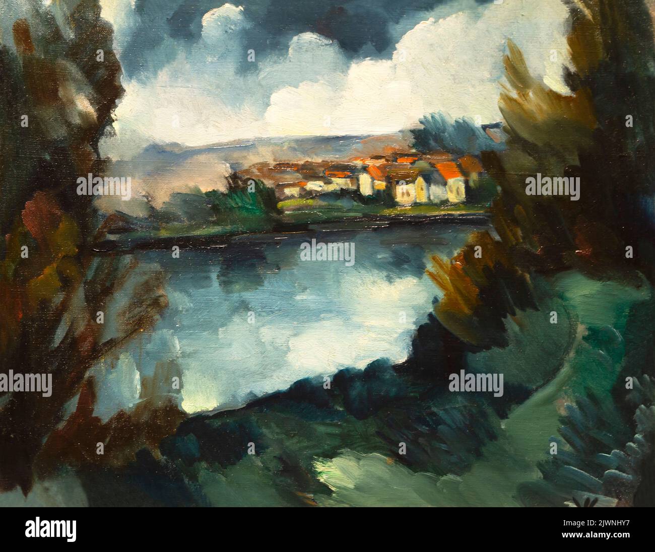 Landscape, Maurice de Vlaminck, circa 1925, Alte Nationalgalerie, Berlino, Germania, Europa Foto Stock