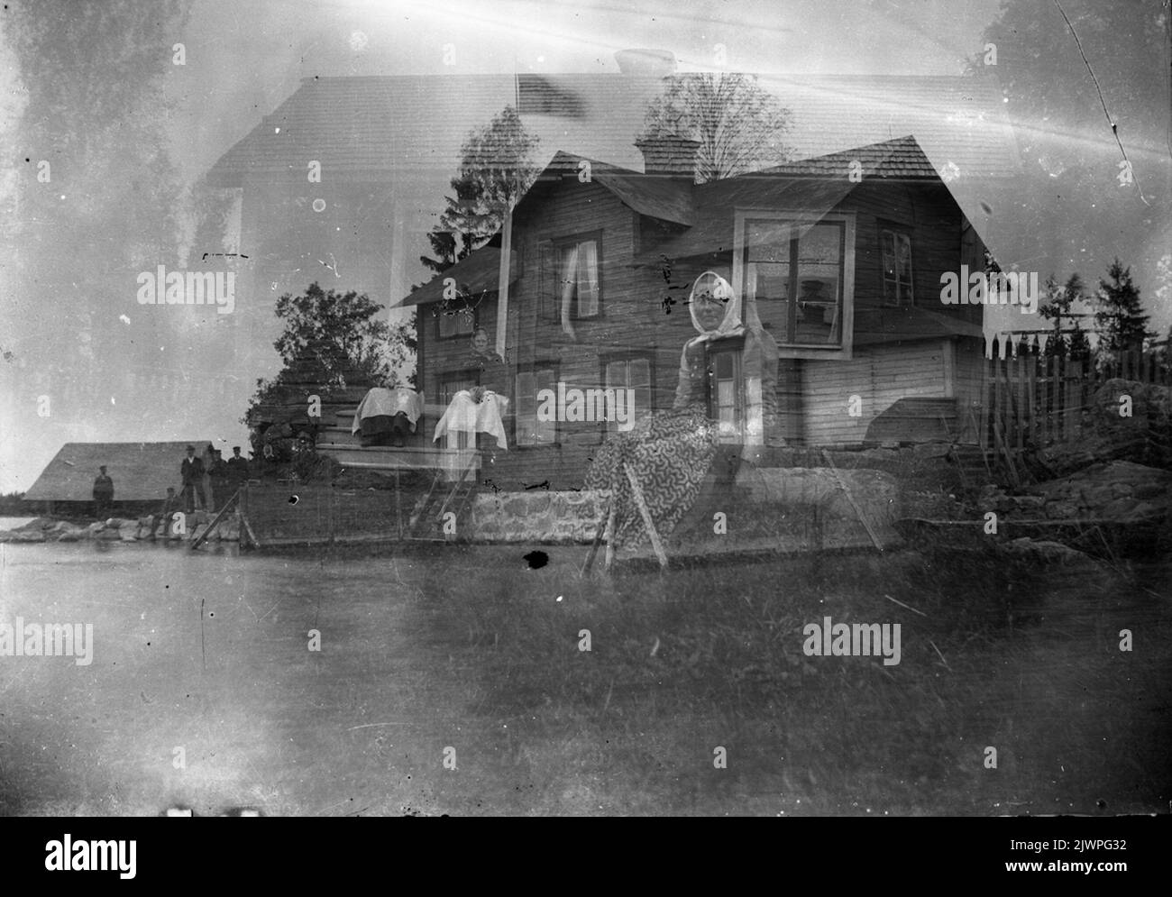 Doppia esposizione. Dubbelesponering. Foto Stock