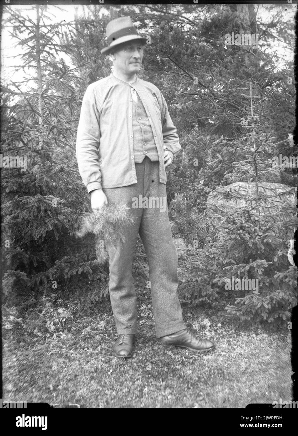 Uomo sconosciuto. Okänd uomo. Foto Stock