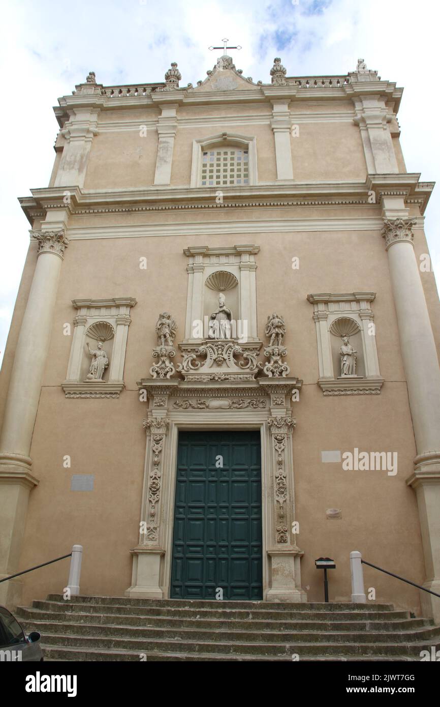 Casarano, Italia. Vista esterna della Chiesa Madre Vergine Annunziata del 17th° secolo (Chiesa di Santa Maria dell'Annuncio). Foto Stock