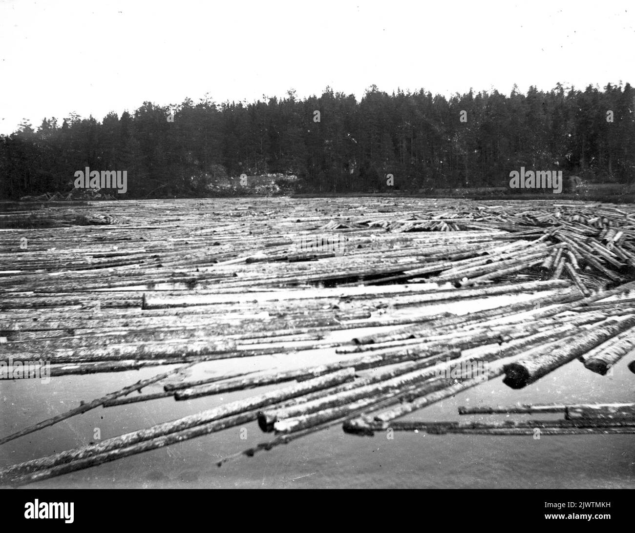Säfsnäs, Dalarna. Il 2 agosto 1908 Säfsnäs, Dalarna. Den 2 augutti 1908 Foto Stock