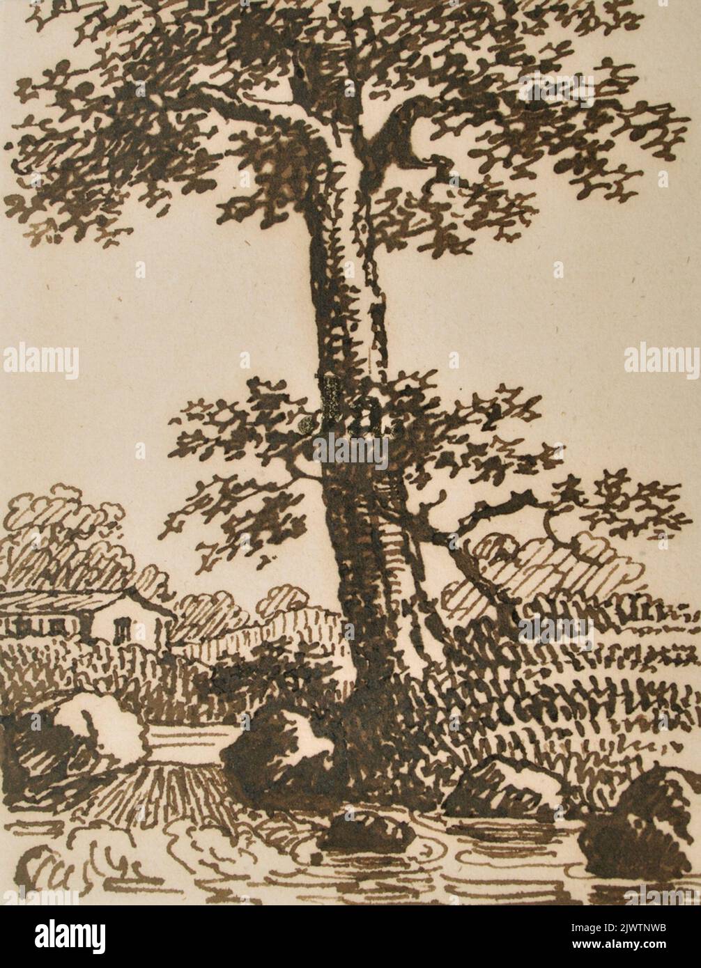 Disegno Funnen omärkt i magasinet. Foto Stock