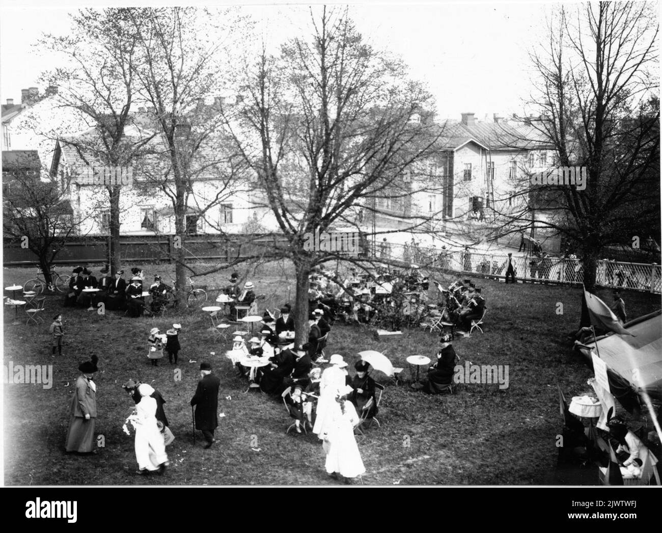 Ridal Kungsgatan della Scuola domestica 31. Nella primavera del 1915 HushållskolanSödra Kungsgatan 31.Våren 1915 Foto Stock
