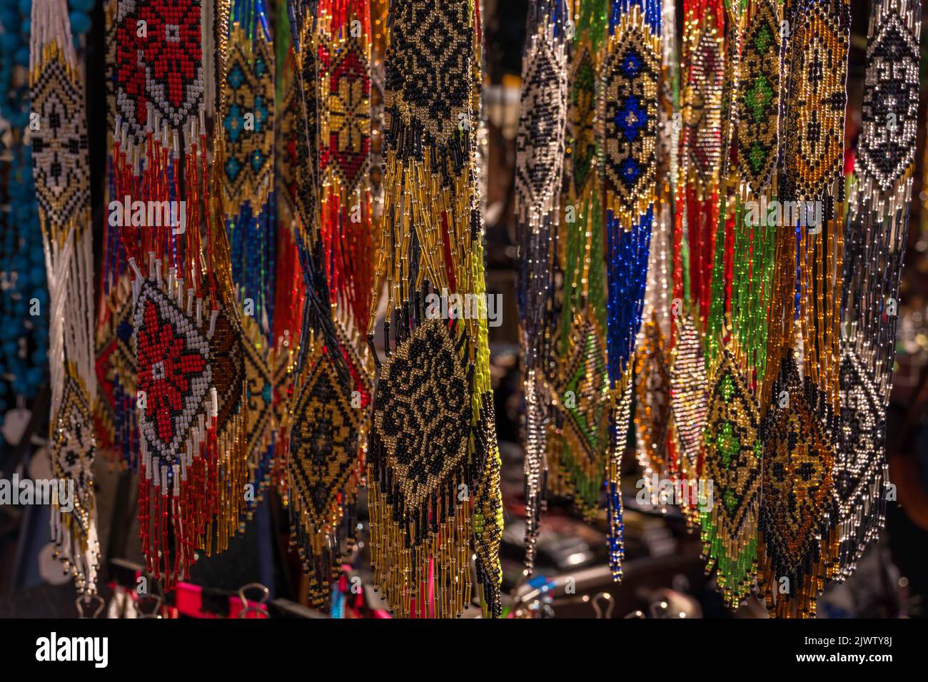 Cinture decorative in Lviv, Ucraina Foto Stock