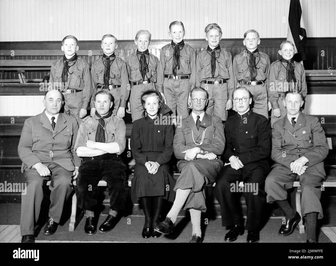 L'Esercito della salvezza, Bomhus. Foto 1944. Frälsningsarmén, Bomhus. Foto 1944. Foto Stock
