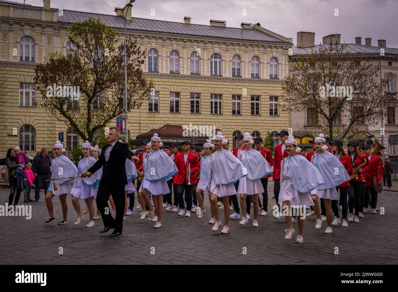 City Day parata Lviv, Ucraina Foto Stock