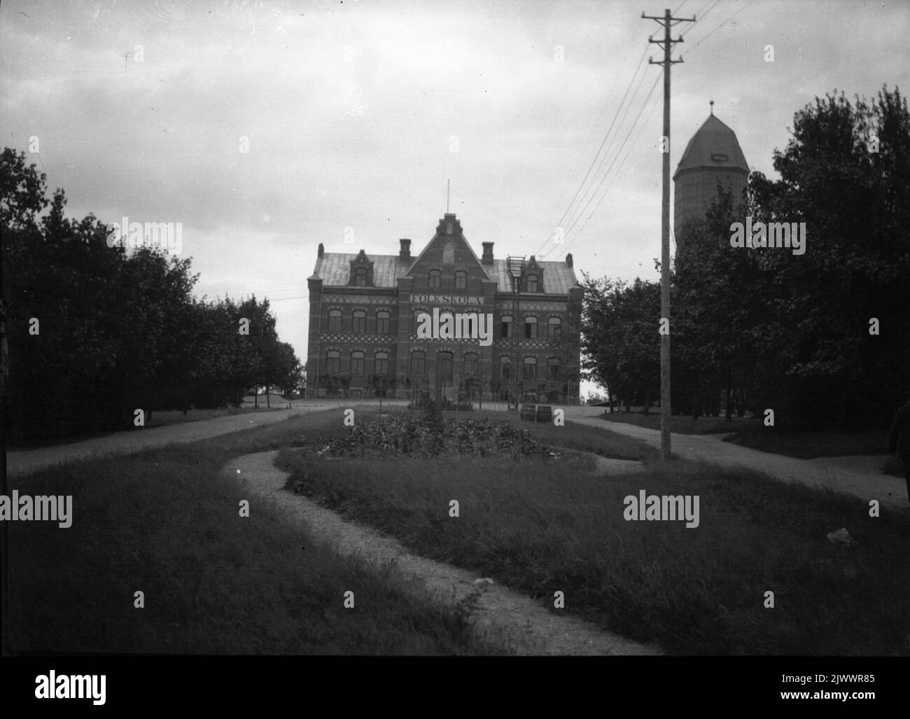 Scuola elementare. Folkskola. Foto Stock