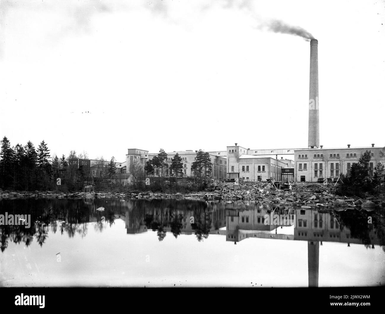 Kopparfors Industrier, Norrsundet. Kopparfors industrier, Norrsundet. Foto Stock
