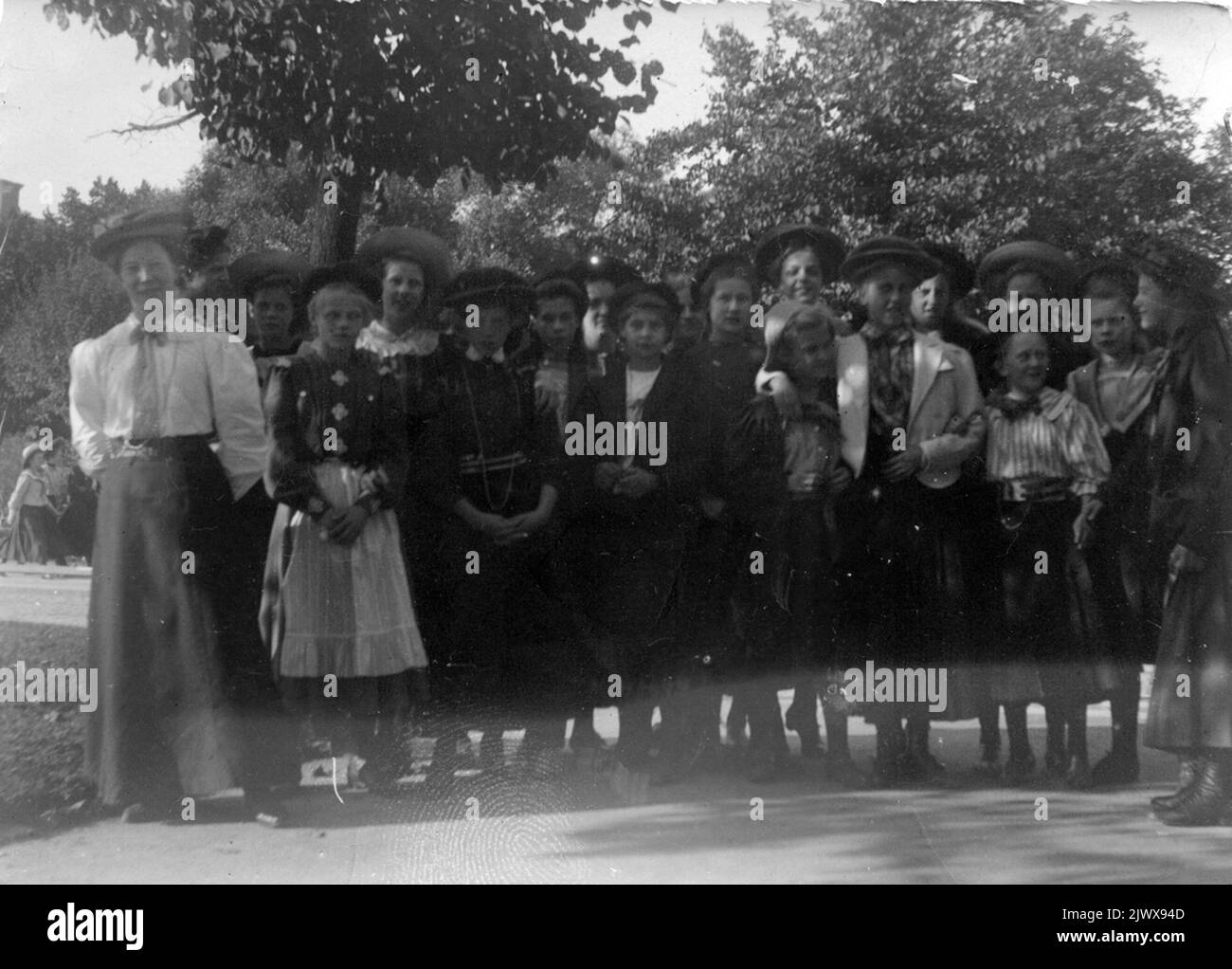 Classe scolastica. Skolklass. Foto Stock