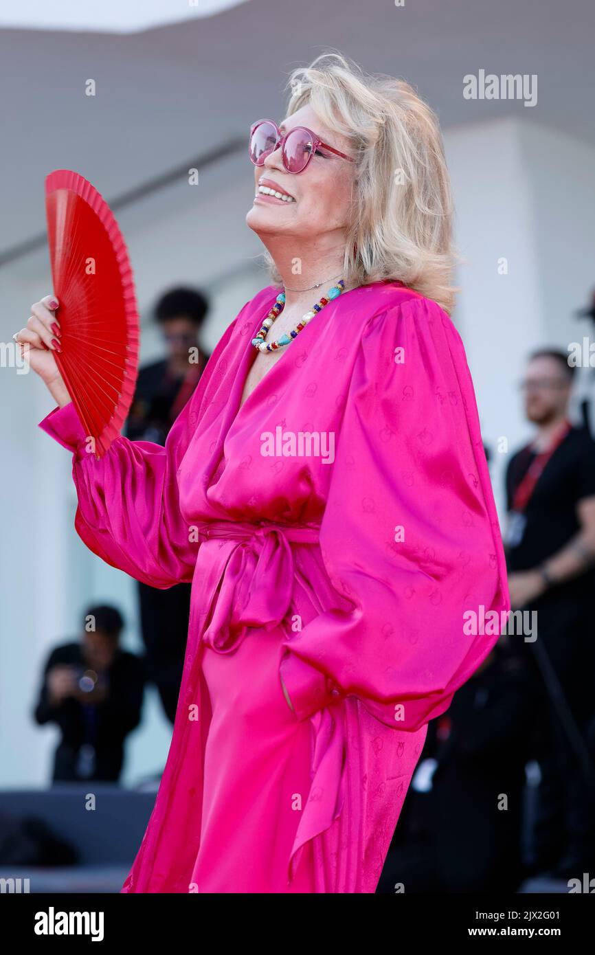 Amanda Lear partecipa alla prima edizione di 'il Signore delle Formiche' in occasione del 79th° Festival Internazionale del Cinema di Venezia al Palazzo del Cinema sul Lido di Venezia, il 06 settembre 2022. Foto Stock