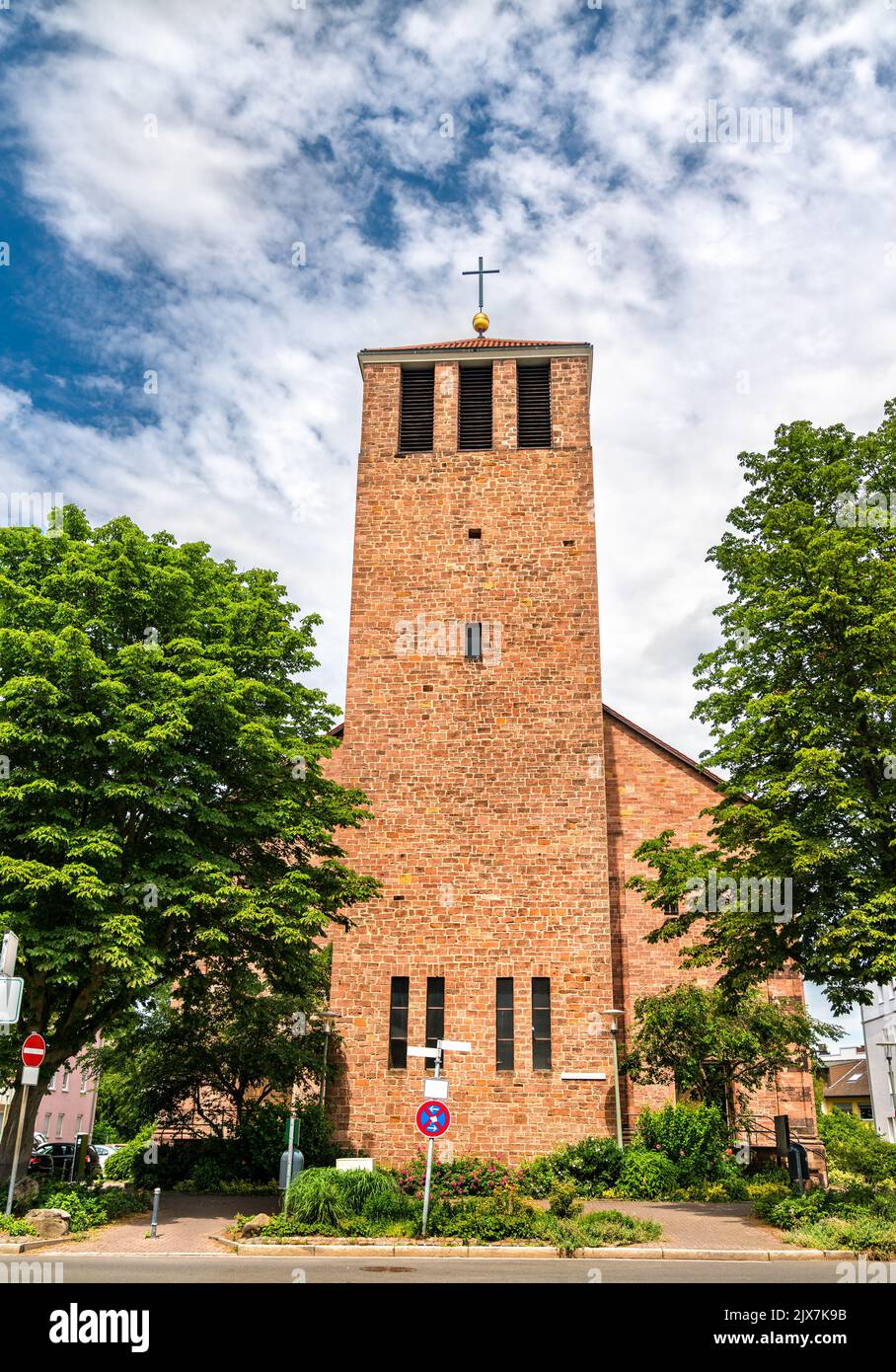 La chiesa cattolica Mariae Namen di Hanau - Assia, Germania Foto Stock