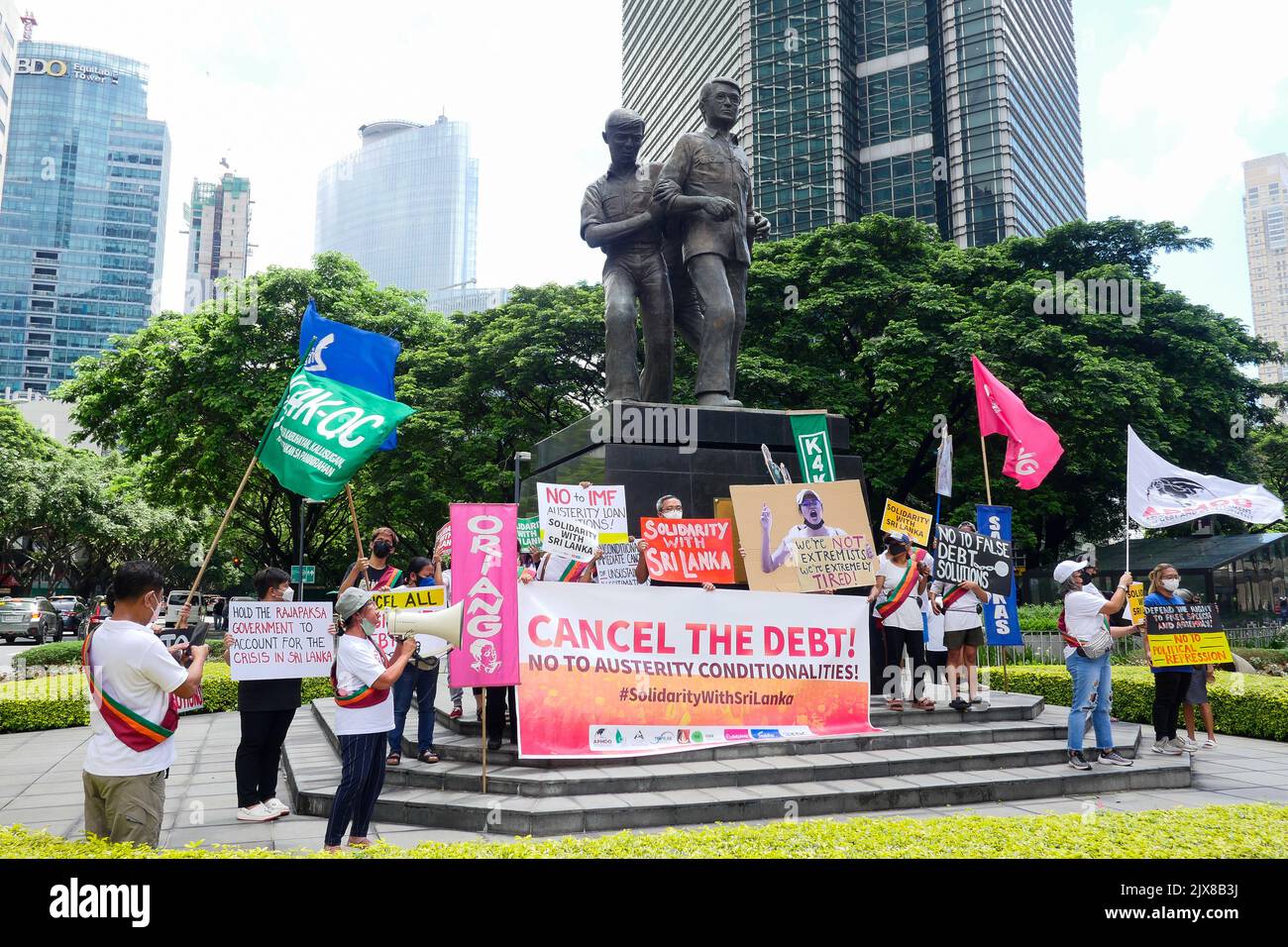 Makati City, NCR, Filippine. 6th Set, 2022. Gli attivisti si sono ...