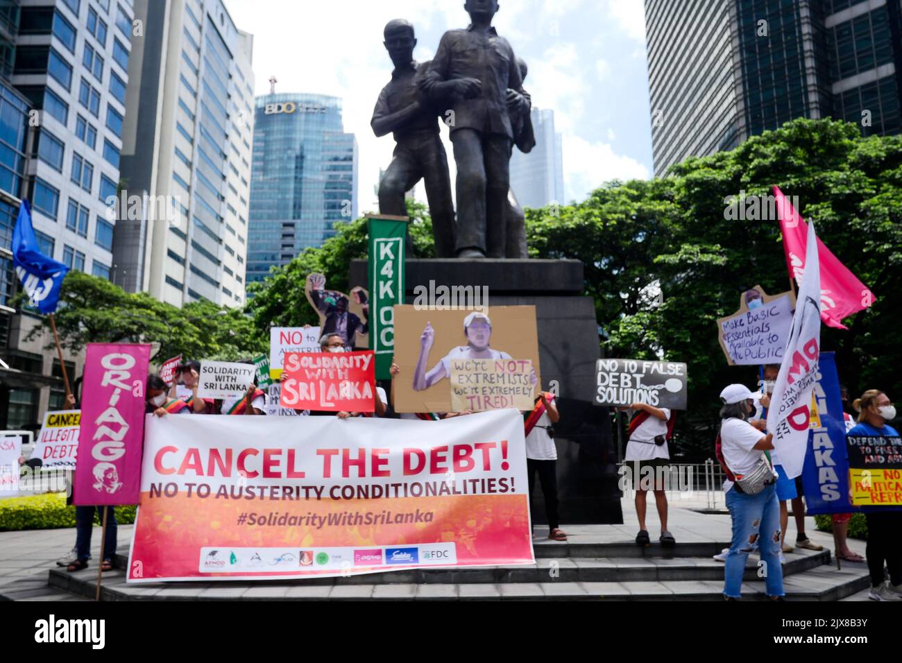Makati City, NCR, Filippine. 6th Set, 2022. Gli attivisti si sono ...