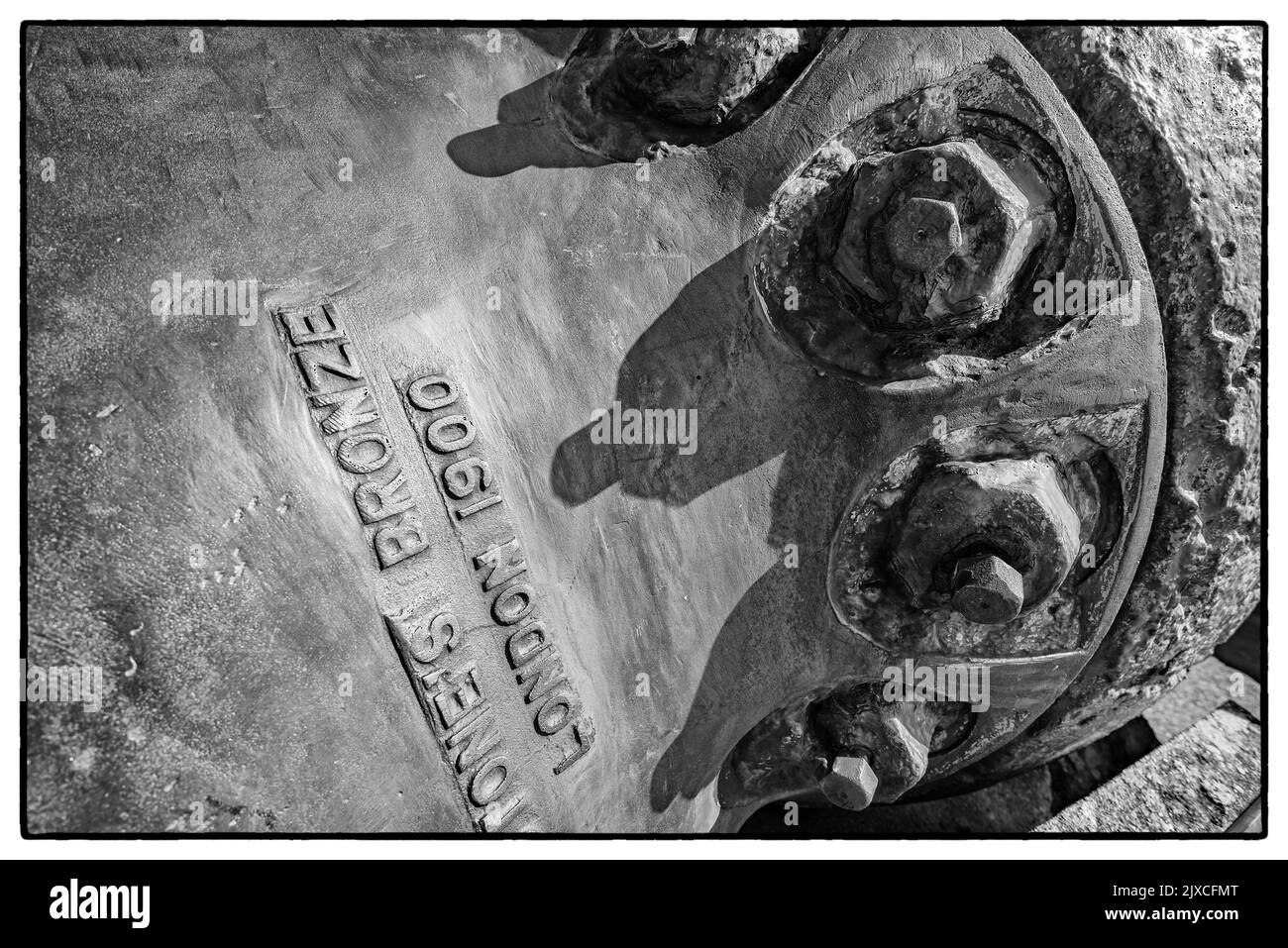 L'elica della SS Irada, affondata da una U-boat tedesca nel dicembre 1908, è stata recuperata ed è in mostra presso il Mizen Head Visitor Centre. Foto Stock