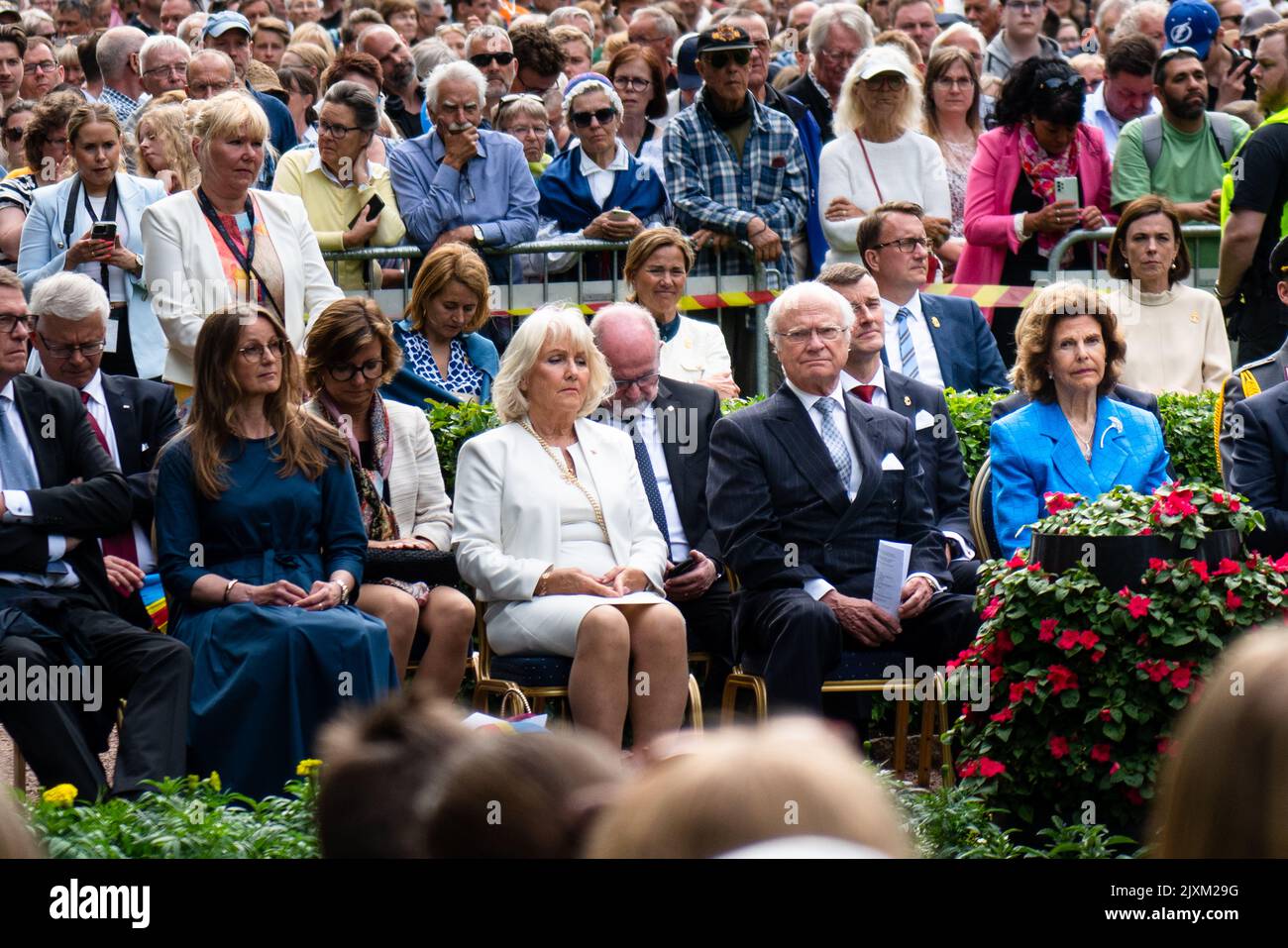 Il Re e la Regina di Svezia alle celebrazioni del Åland 100° anniversario a Mariehamn, Finlandia, il 09.06.2022. Fotografia: Rob Watkins/Alamy Foto Stock