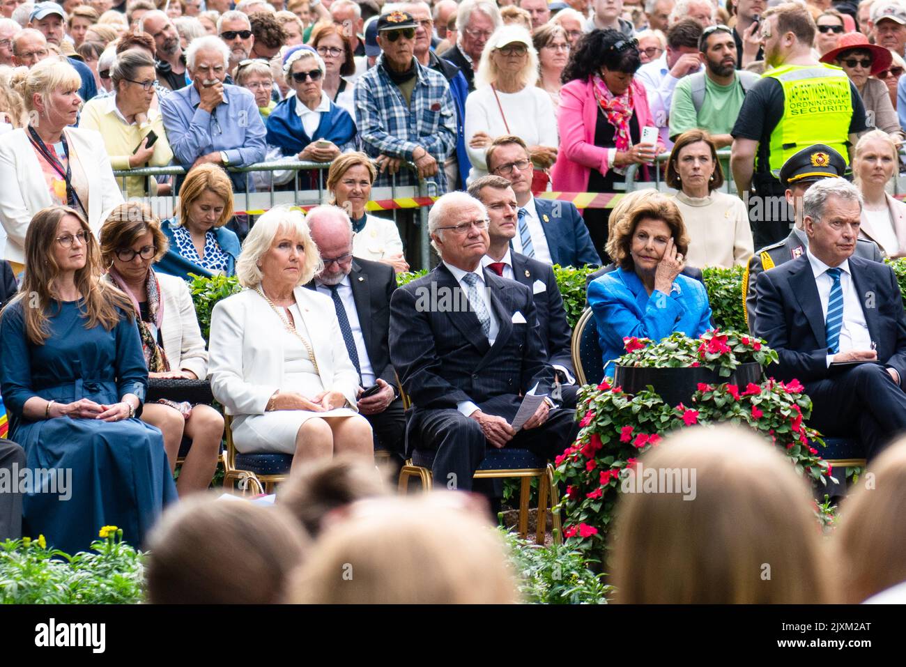 Il Re e la Regina di Svezia alle celebrazioni del Åland 100° anniversario a Mariehamn, Finlandia, il 09.06.2022. Fotografia: Rob Watkins/Alamy Foto Stock