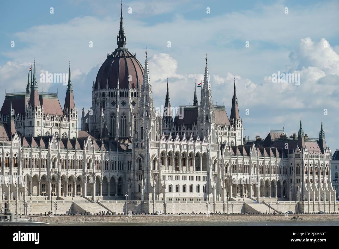 Budapest, Ungheria - 21 settembre : Palazzo del Parlamento ungherese a Budapest il 21 settembre 2014 Foto Stock
