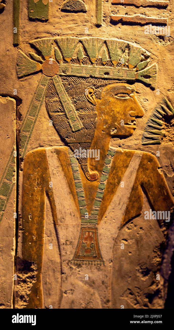 Mostra Ramses il Grande e l'Oro dei Faraoni Foto Stock