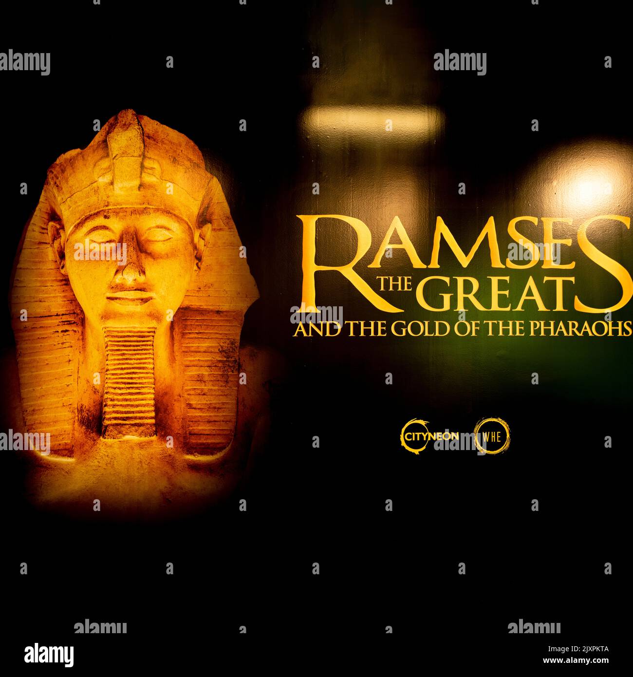 Mostra Ramses il Grande e l'Oro dei Faraoni Foto Stock
