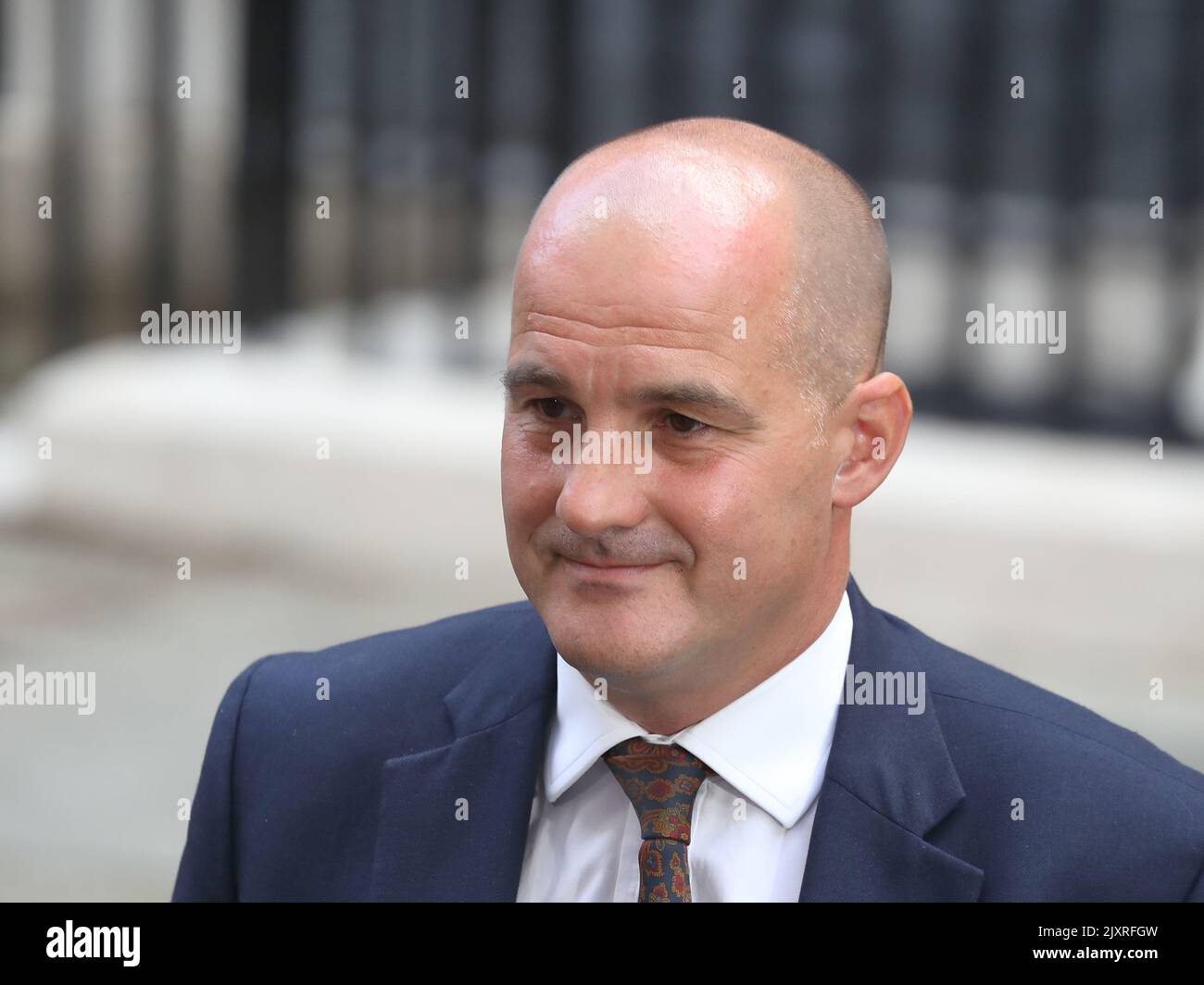 Londra, Regno Unito. 7th Set, 2022. Liz Truss, il nuovo primo ministro, ha tenuto il suo primo incontro con il suo nuovo gabinetto. Il Ministro senza portafoglio Jake Berry lascia il n. 10 dopo la riunione odierna del Gabinetto. Credit: Uwe Deffner/Alamy Live News Foto Stock