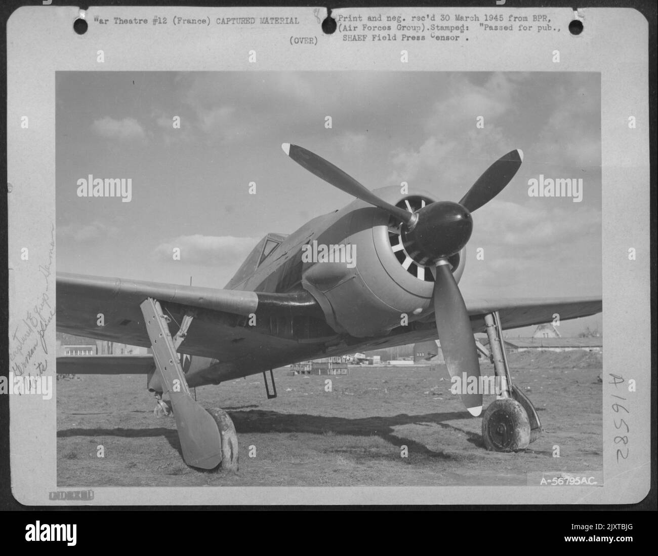 Questo incidente tedesco di FW 190... Foto Stock