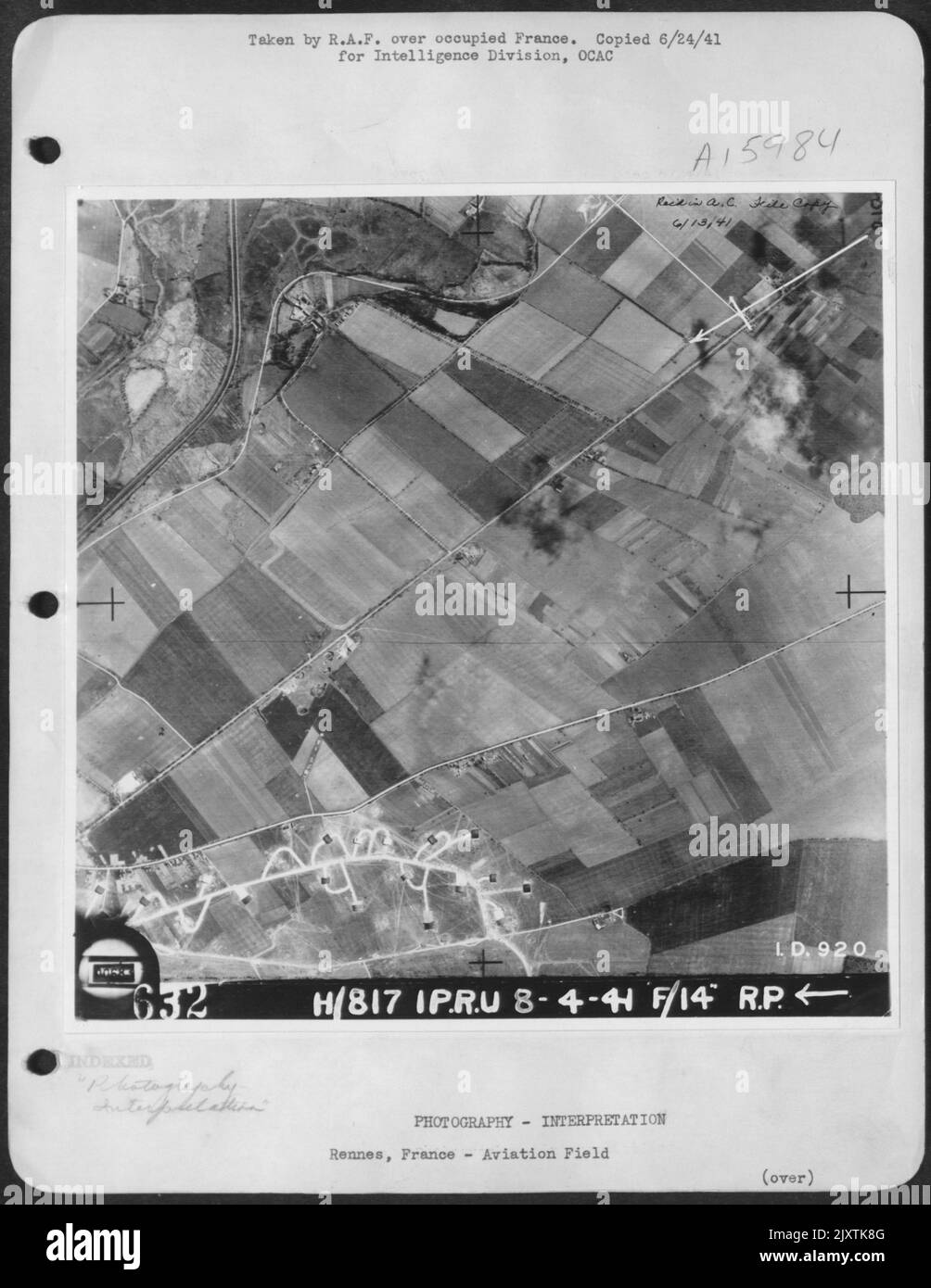 Rennes, Francia - Aviation Field Foto Stock