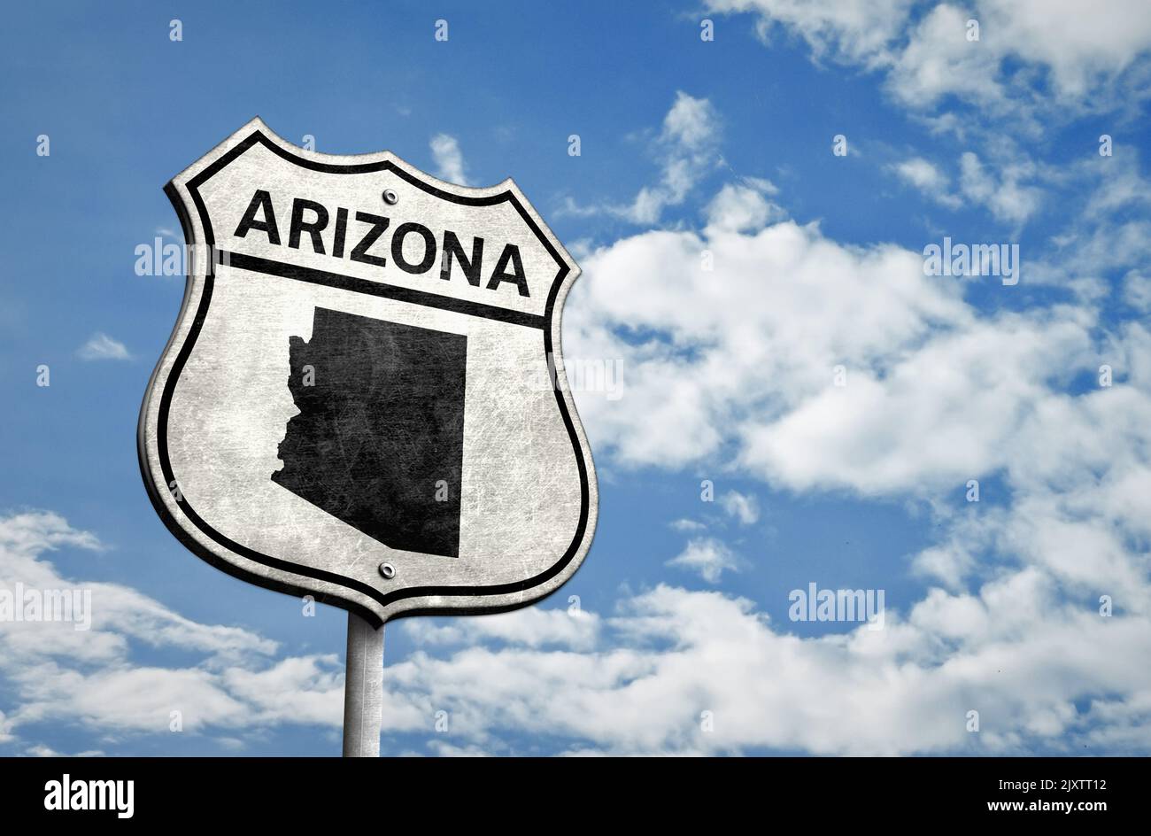 U.S. Route 66 in Arizona Foto Stock