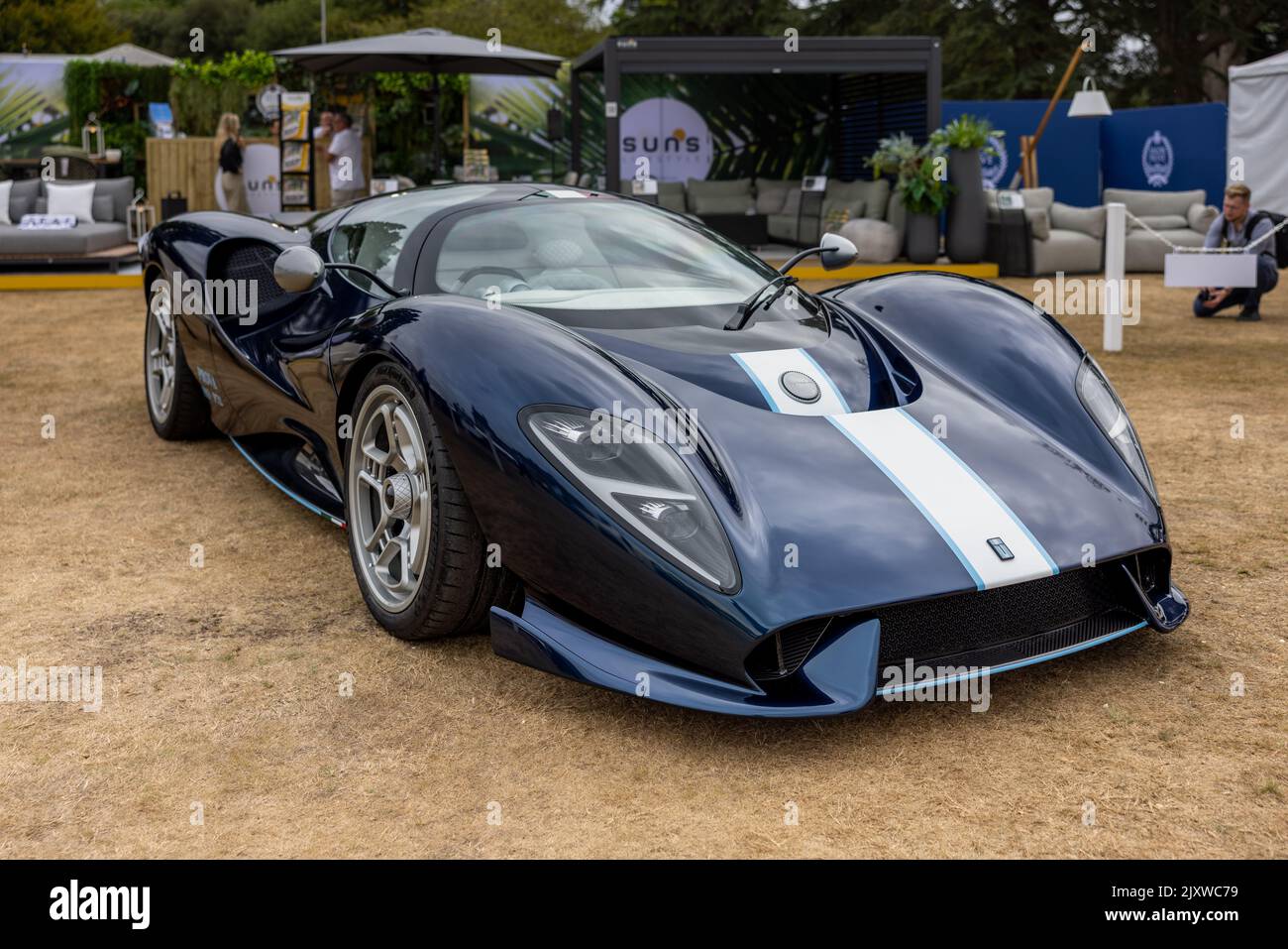 De Tomaso P72, al Salon Privé Concours d’Elégance tenutosi a Blenheim Palace il 4th settembre 2022. Foto Stock