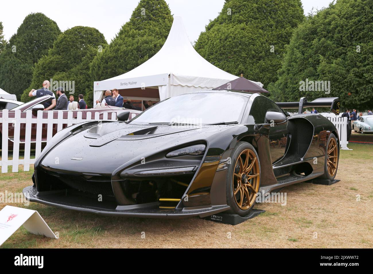 McLaren Senna (2018). Trade Stand, Concours of Elegance 2022, Hampton Court Palace, Londra, Regno Unito, Europa Foto Stock