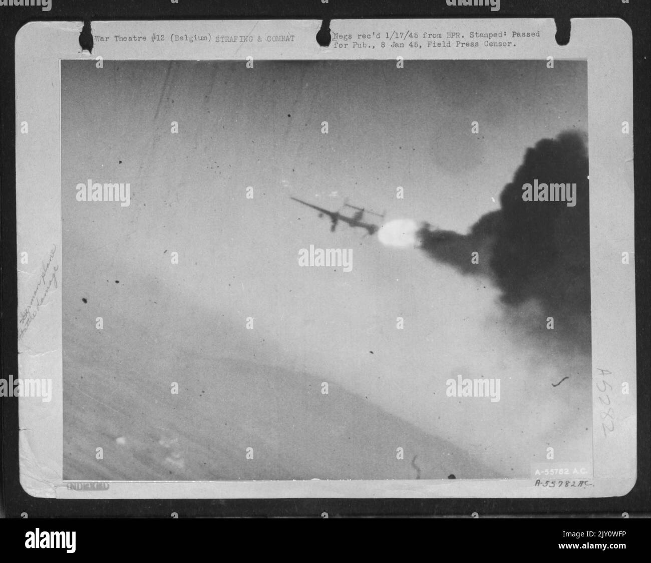 Mentre attaccando il tedesco... Foto Stock