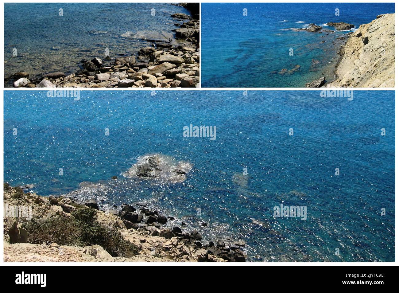 L'isola di Rodi ln Grecia, con il suo mare cristallino e i suoi siti archeologici è una delle più importanti destinazioni turistiche europee Foto Stock
