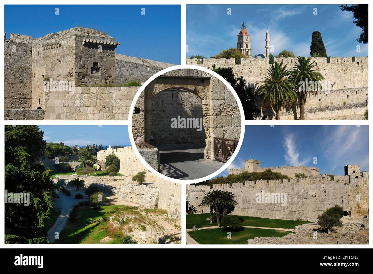 L'isola di Rodi ln Grecia, con il suo mare cristallino e i suoi siti archeologici è una delle più importanti destinazioni turistiche europee Foto Stock