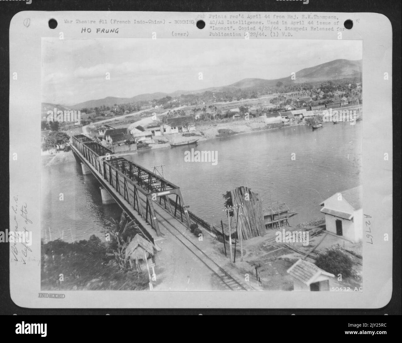 Ho Frung, francese Indo Cina prima del bombardamento del 19 febbraio 44. Foto Stock