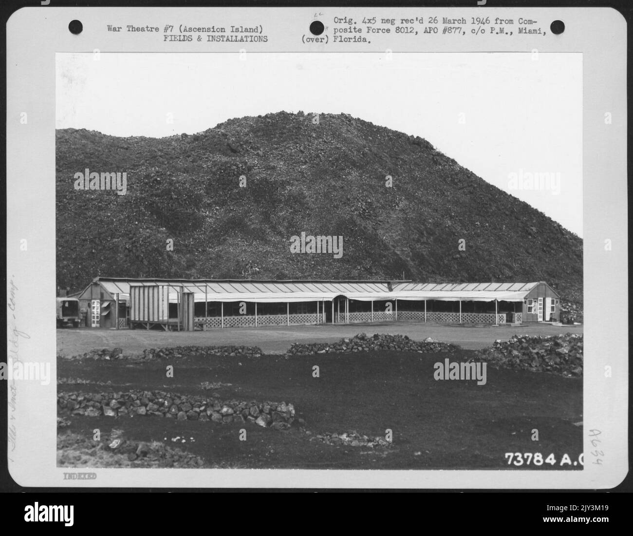 'Rotation Inn' ha arruolato Men's Club sull'Ascension Island. 13 giugno 1945. Foto Stock