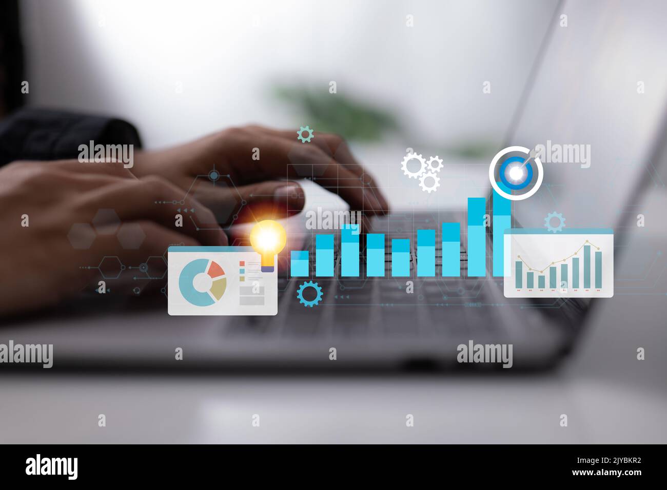 concetto di pianificazione strategica del business. mission aziendale, dichiarazione di visione, intelligence competitiva, obiettivi e filosofia, successo del marchio. Foto Stock