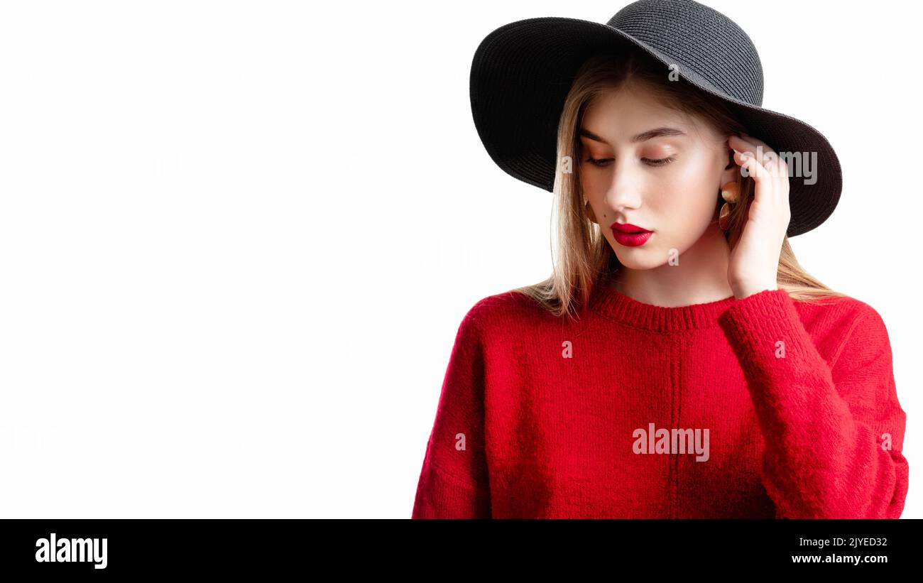 casual boho tendenza moda femminile modello hippster Foto Stock