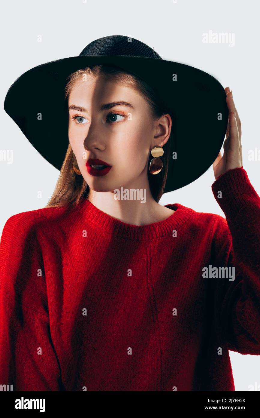 look alla moda moderno stile casual eleganza Foto Stock