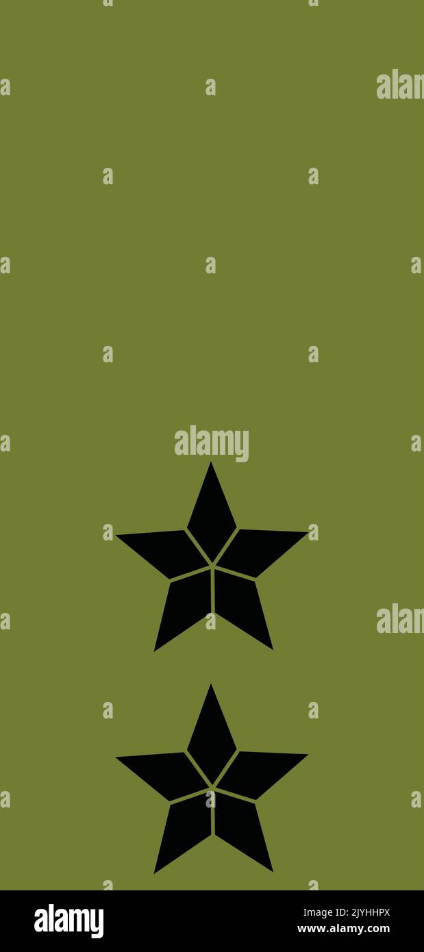 Spalla pad ufficiale NATO marchio per il LØYTNANT (TENENTE) insignia rango nell'esercito norvegese Illustrazione Vettoriale