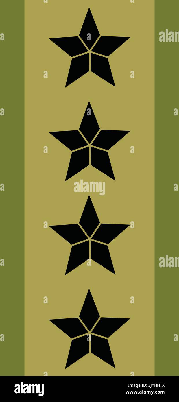 Spalla pad ufficiale NATO marchio per il GENERALE insignia rango nell'esercito norvegese Illustrazione Vettoriale