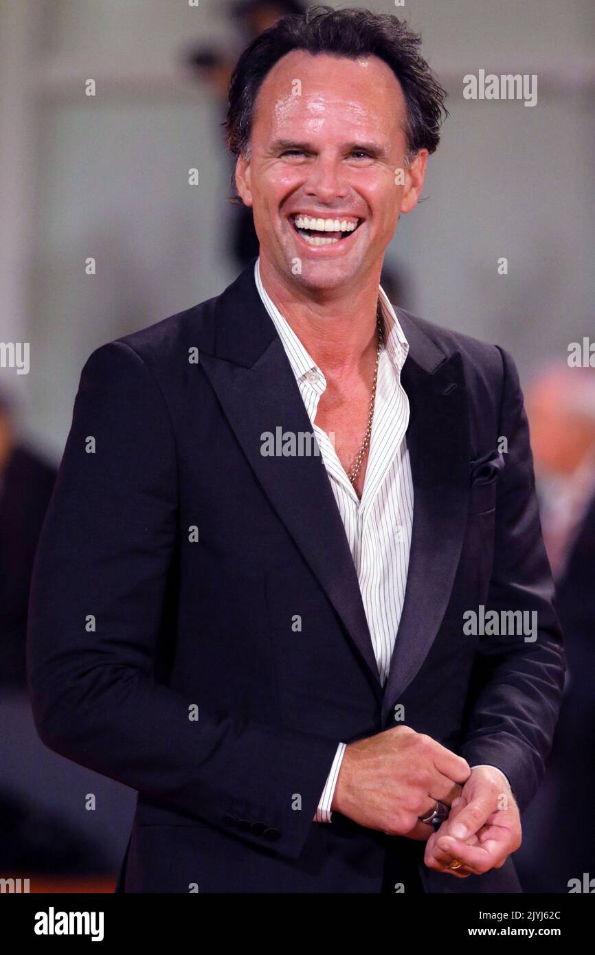 Italia, Lido di Venezia, 07 settembre 2022 : Walton Goggins partecipa al tappeto rosso 'Dreamin' Wild' al 79th° Festival Internazionale del Cinema di Venezia, il 07 settembre 2022 a Venezia. Foto © Ottavia da Re/Sintesi/Alamy Live News Foto Stock