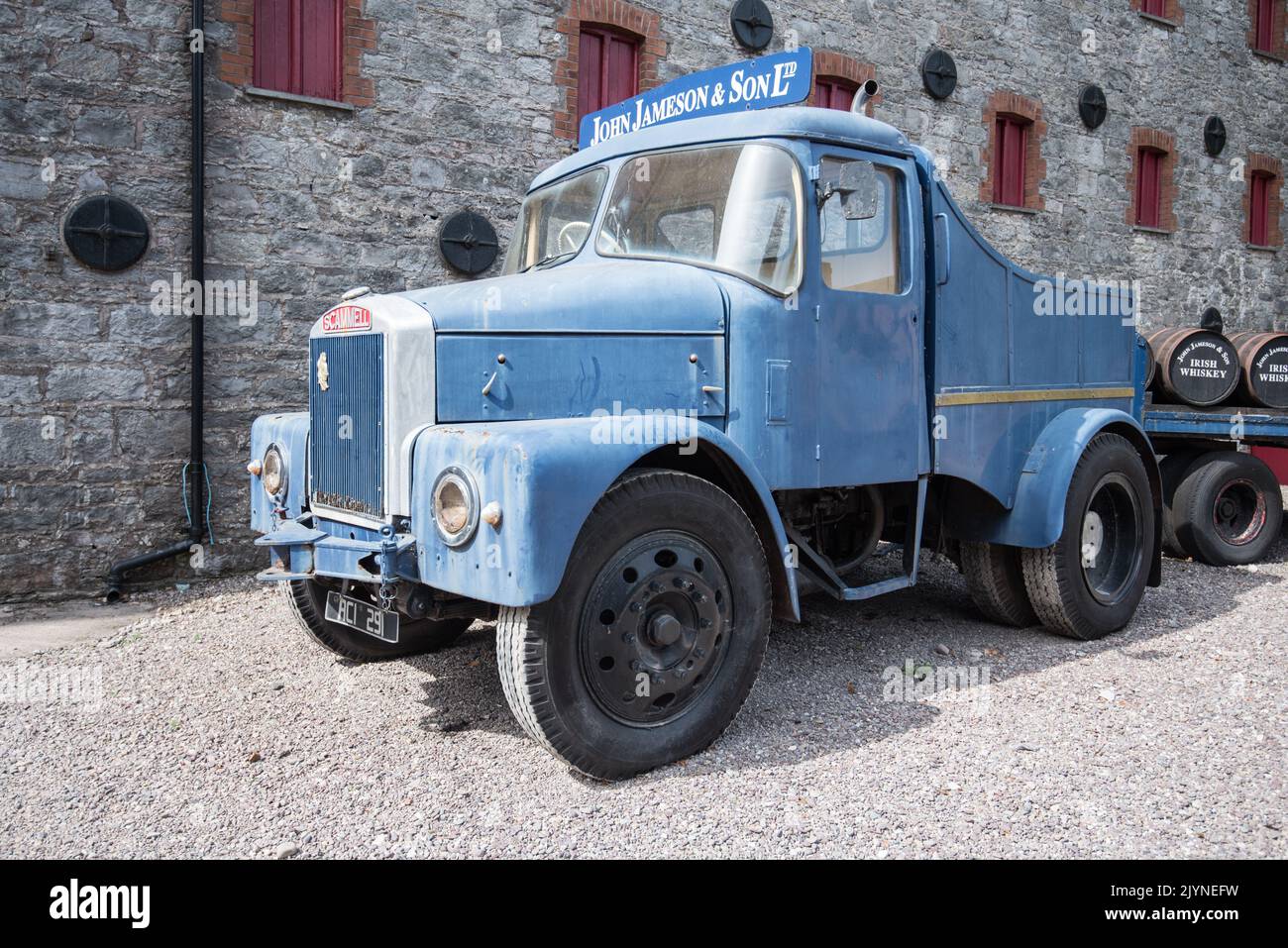 John Jameson & Son Scammell veicolo d'epoca fuori dalla vecchia distilleria Jameson Foto Stock
