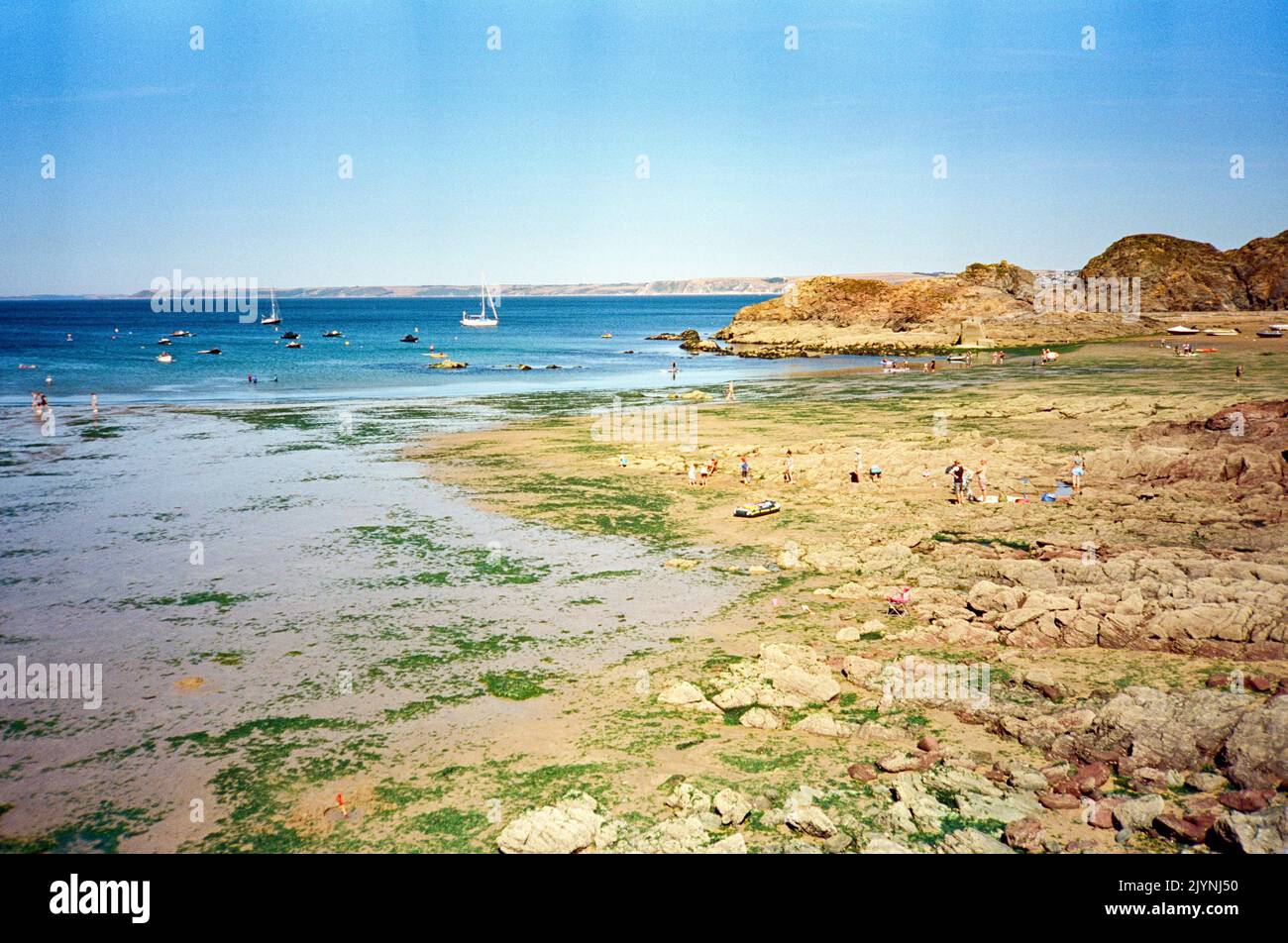 Hope Cove, Kingsbridge, South Devon, Inghilterra, Regno Unito. Foto Stock