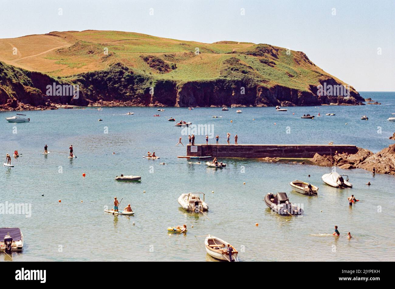 Mouthwell beach, Speranza Cove, South Devon, Inghilterra, Regno Unito. Foto Stock