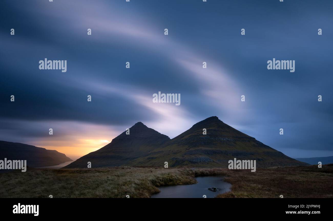 Färöer Inseln, Isole Faroer, Klaksvík Foto Stock