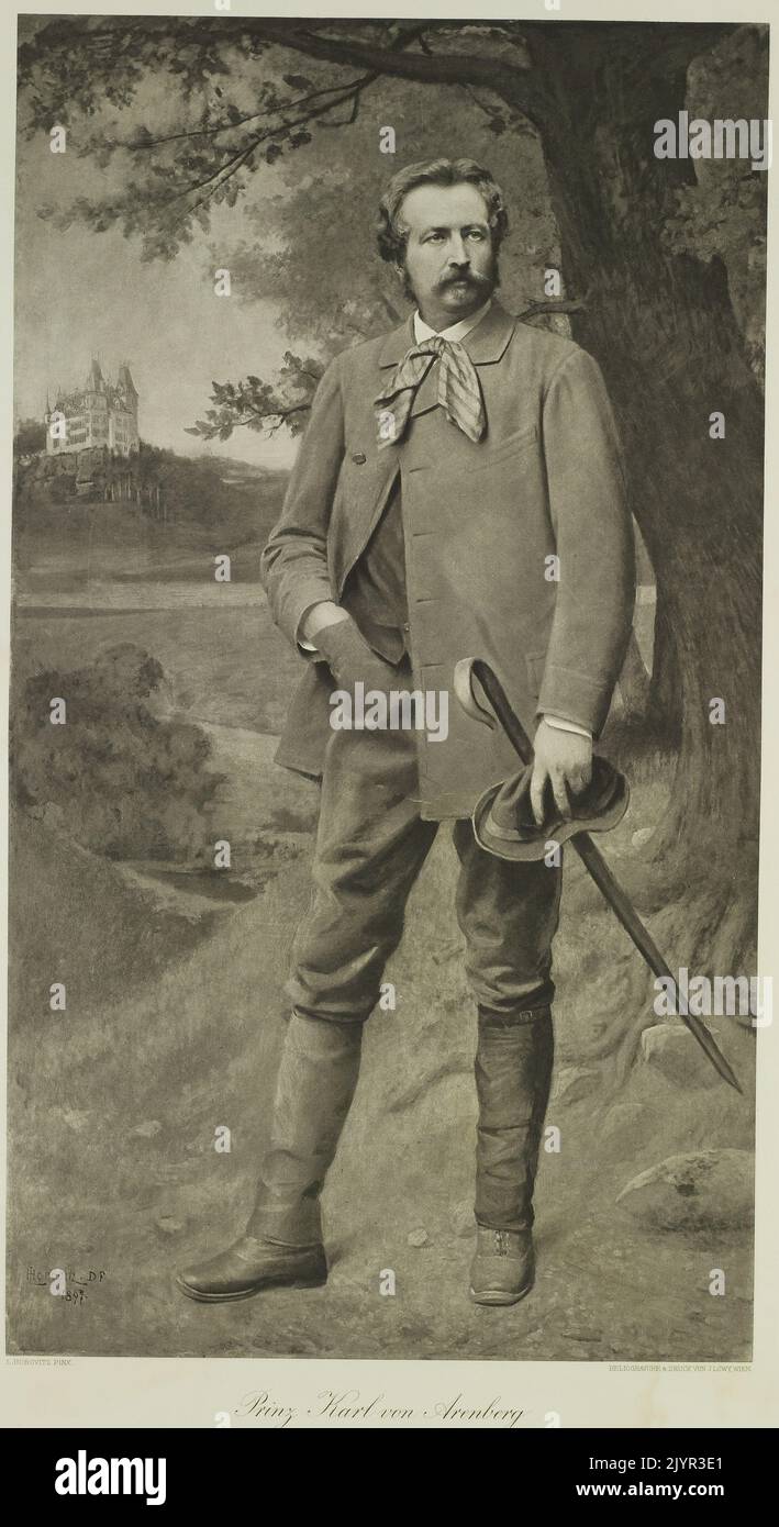 Karl von Arenberg era un nobile europeo di spicco, noto per la sua influenza politica e per i suoi contributi agli affari europei. Ha svolto un ruolo attivo nelle sfere militari e culturali durante il suo tempo. Foto Stock