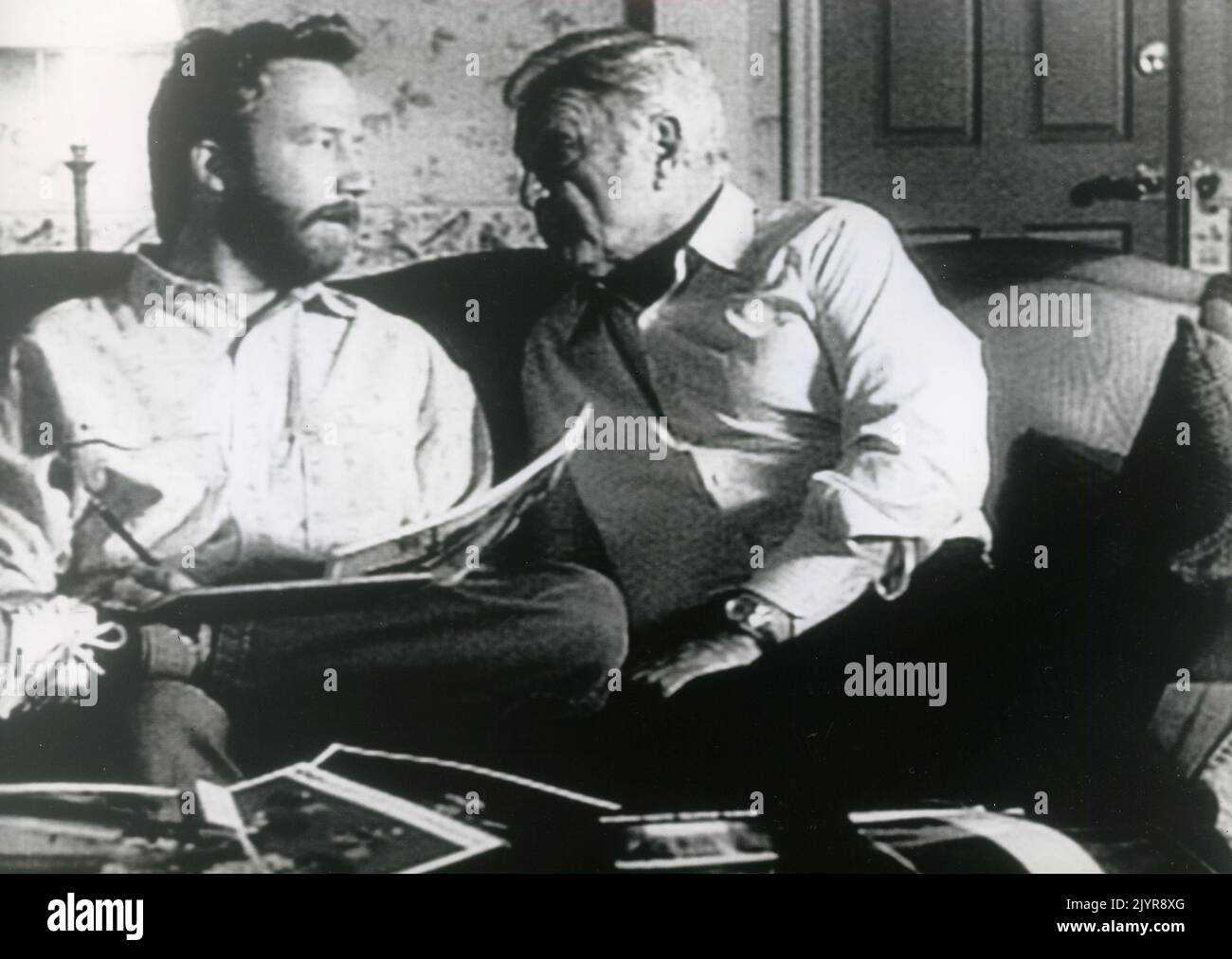Attori Timothy Busfield ed Eddie Albert nella serie televisiva Thirtysomething, USA 1988 Foto Stock