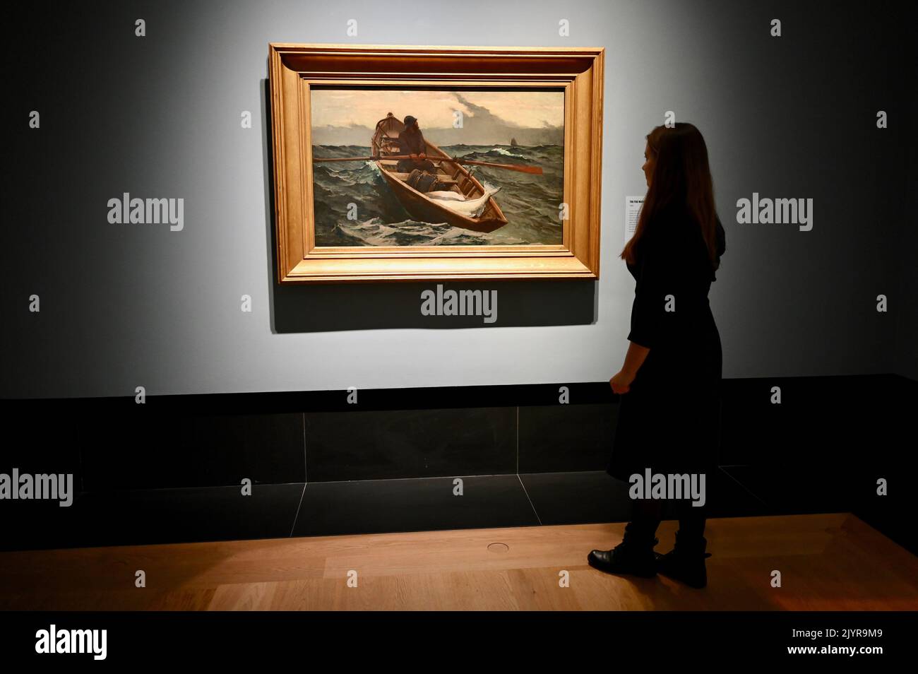 Londra, Regno Unito. Rassegna stampa di Winslow Homer : Force of Nature, The National Gallery 10th settembre 2022 - 8th gennaio 2023, Trafalgar Square. Credit: michael melia/Alamy Live News Foto Stock
