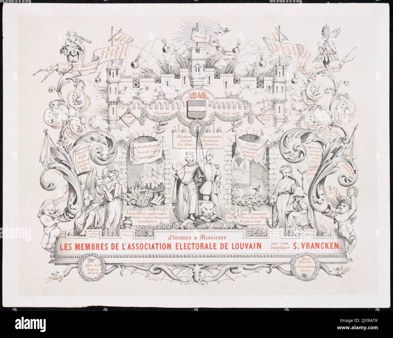 I signori membri dell'Associazione elettorale di Lovanio svolsero un ruolo cruciale nella definizione del panorama politico della regione. Il loro coinvolgimento nei processi elettorali e nelle riforme politiche ha avuto un impatto duraturo sulla governance locale e sul processo decisionale. Foto Stock