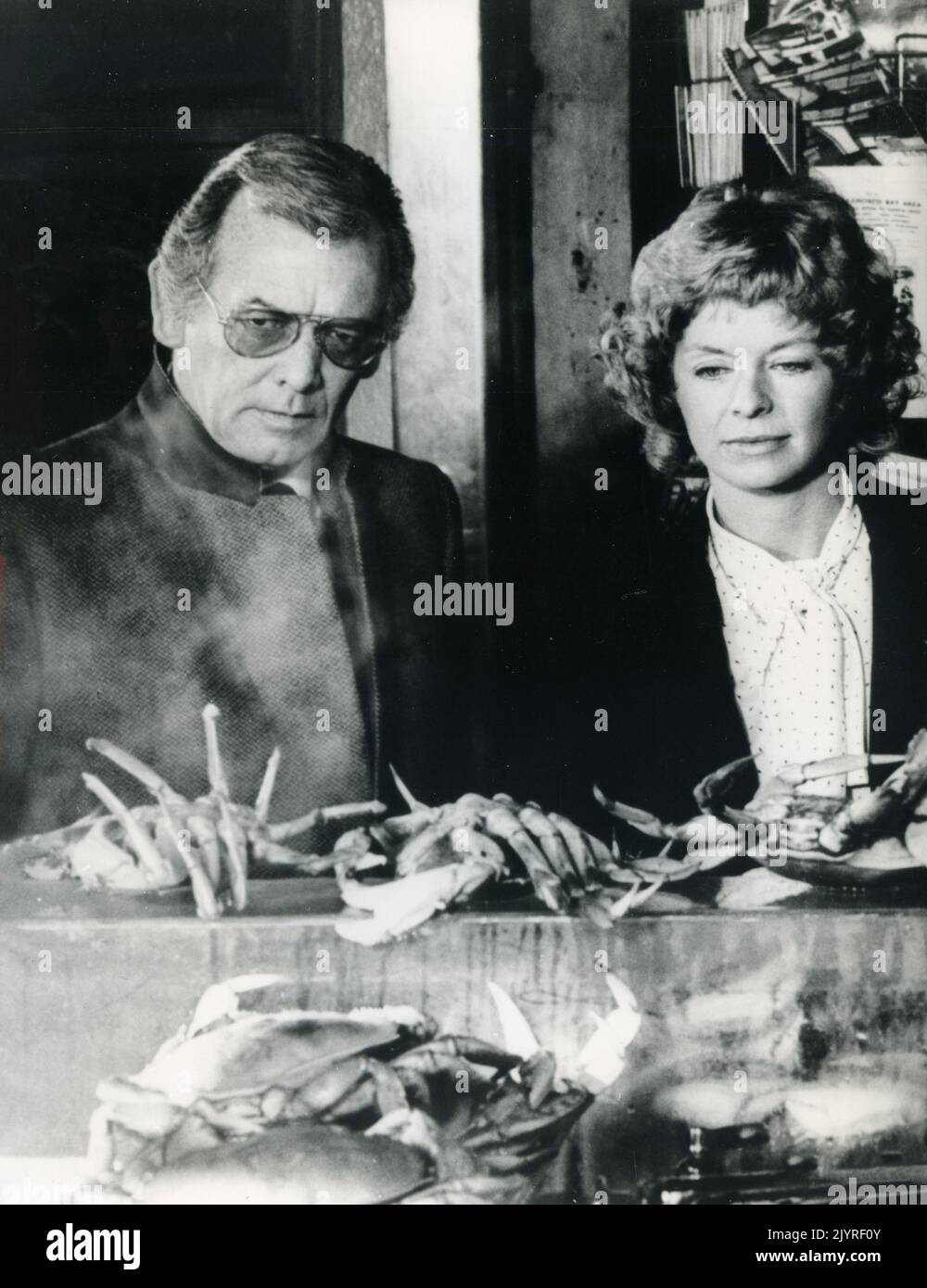 L'attrice Susannah York e l'attore David Janssen nel film The Golden Gate Murders, USA 1979 Foto Stock